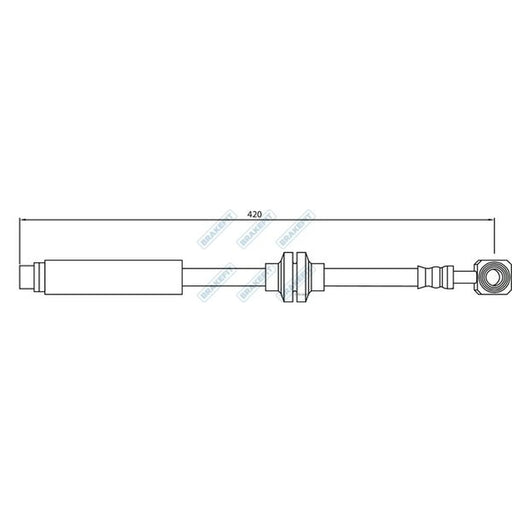 Apec Brake Hydraulic Hose Line Front BHO4245