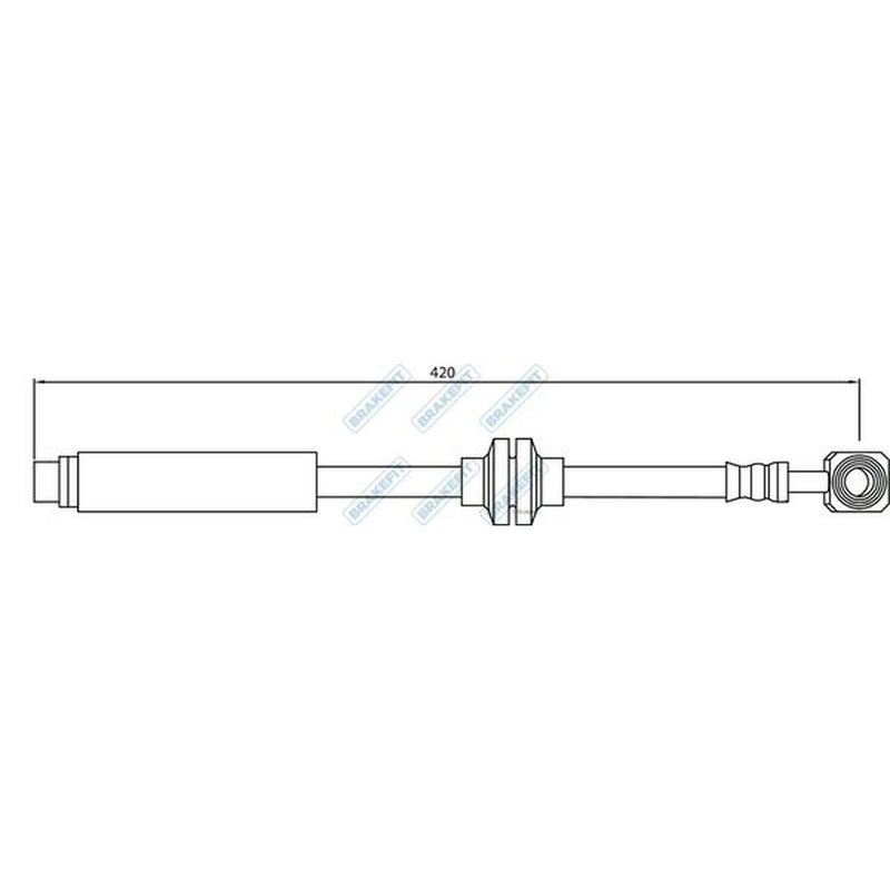 Apec Brake Hydraulic Hose Line Front fits Chevrolet Cruze 2009 on 1.6