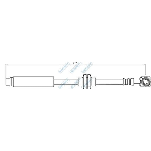 Apec Brake Hydraulic Hose Line Front fits Chevrolet Cruze 2009 on 1.6