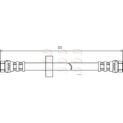 Apec Brake Hydraulic Hose Line inner HOS3334