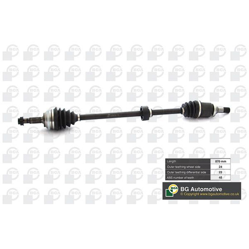 BGA CV Drive Shaft Driveshaft Front Right fits Toyota Yaris 1999-2005 1.0 1.5