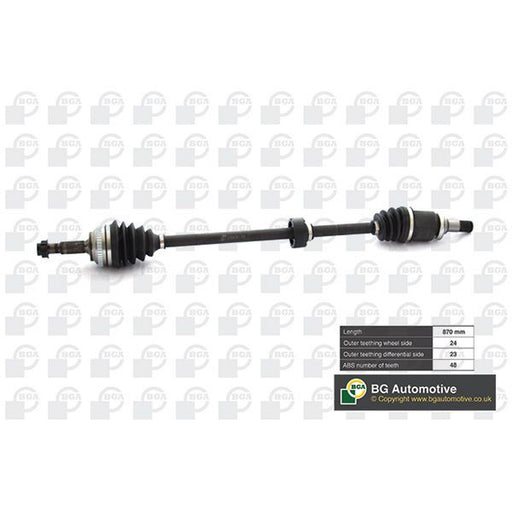 BGA CV Drive Shaft Driveshaft Front Right fits Toyota Yaris 1999-2005 1.0 1.5