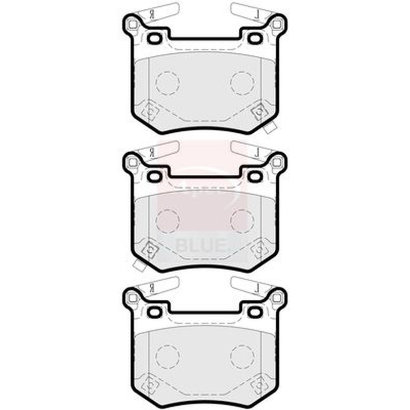 Apec Rear Brake Pad Set fits Genesis G70 2021 on 2.0 2.2