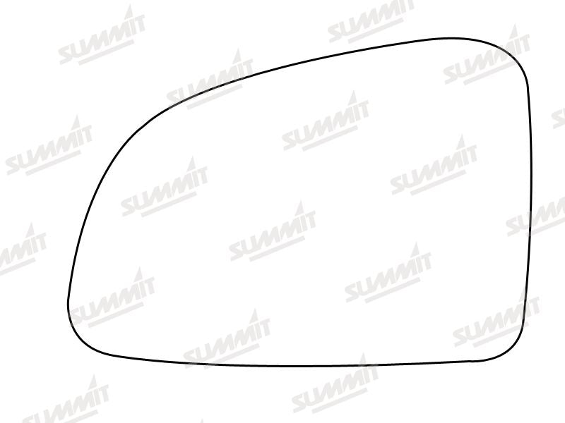 Summit Stick-On Standard Mirror Glass fits Vauxhall Meriva 03 on LHS Summit - Bars 4 Cars