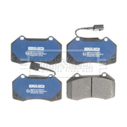 Borg & Beck Front & Rear Brake Discs & Pads fits Abarth 500 2008 on 1.4