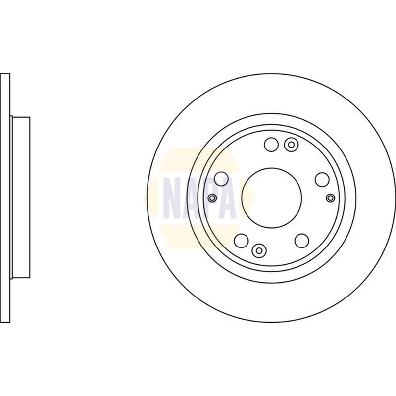 NAPA Rear Brake Solid Discs & Pads fits Honda Cr-Z 2010-2013 1.5