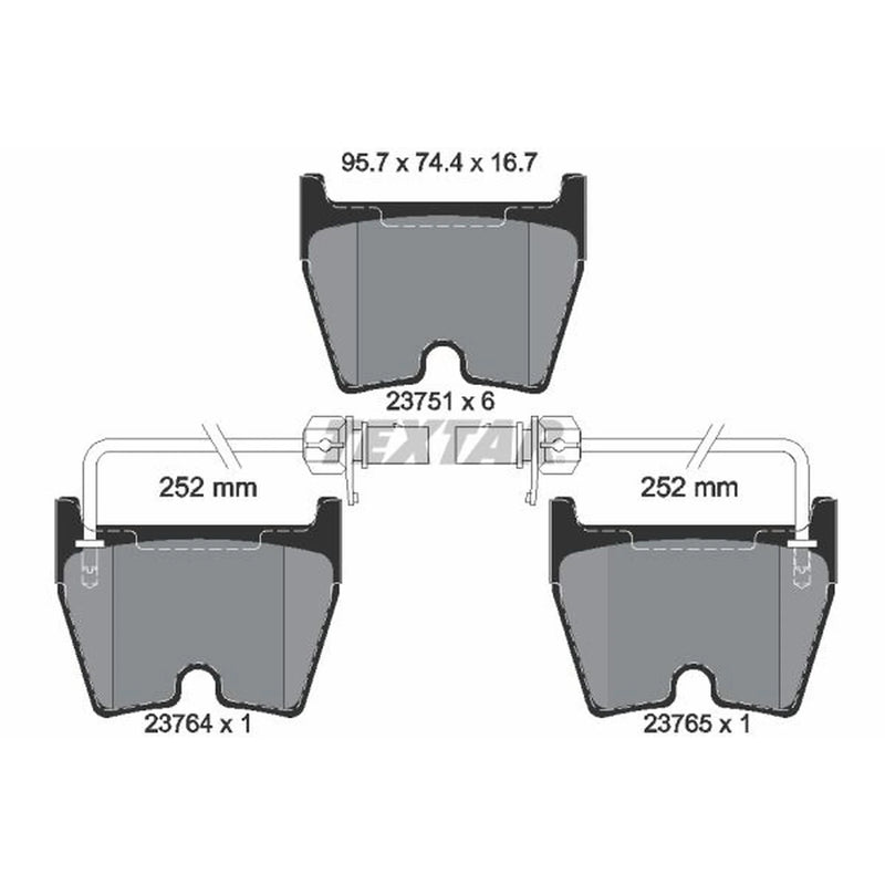 Textar Front Brake Pad Set 2375101