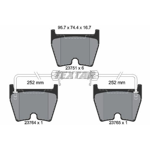 Textar Front Brake Pad Set 2375101