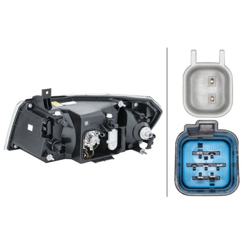 Hella Headlight Headlamp W5W Right fits Ford Transit 2000-2006 2.0 2.3 2.4