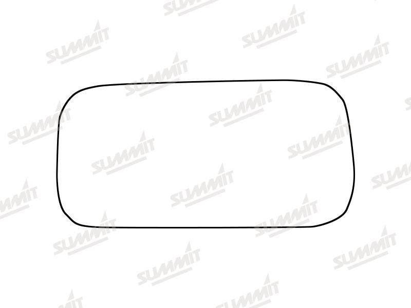Summit Stick-On Commercial Lower Blind-Spot Mirror Glass fits Merc. Sprinter 18 on RHS (Suitable for short arm mirrors) Summit - Bars 4 Cars