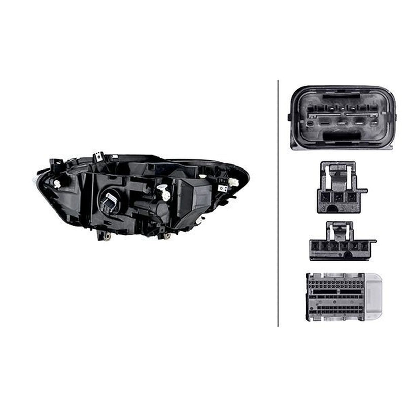 Hella Headlight Headlamp LED Right fits BMW 1 Sports Hatch 2011-2019