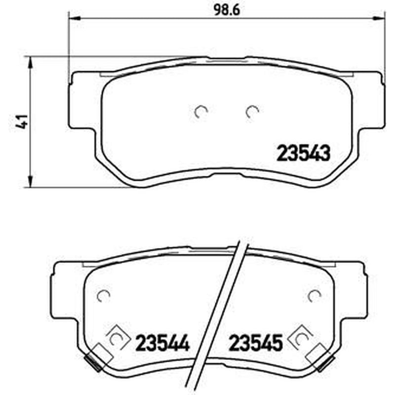Brembo Front & Rear Brake Discs & Pads fits Hyundai Tucson 2004-2010 2.0 2.7