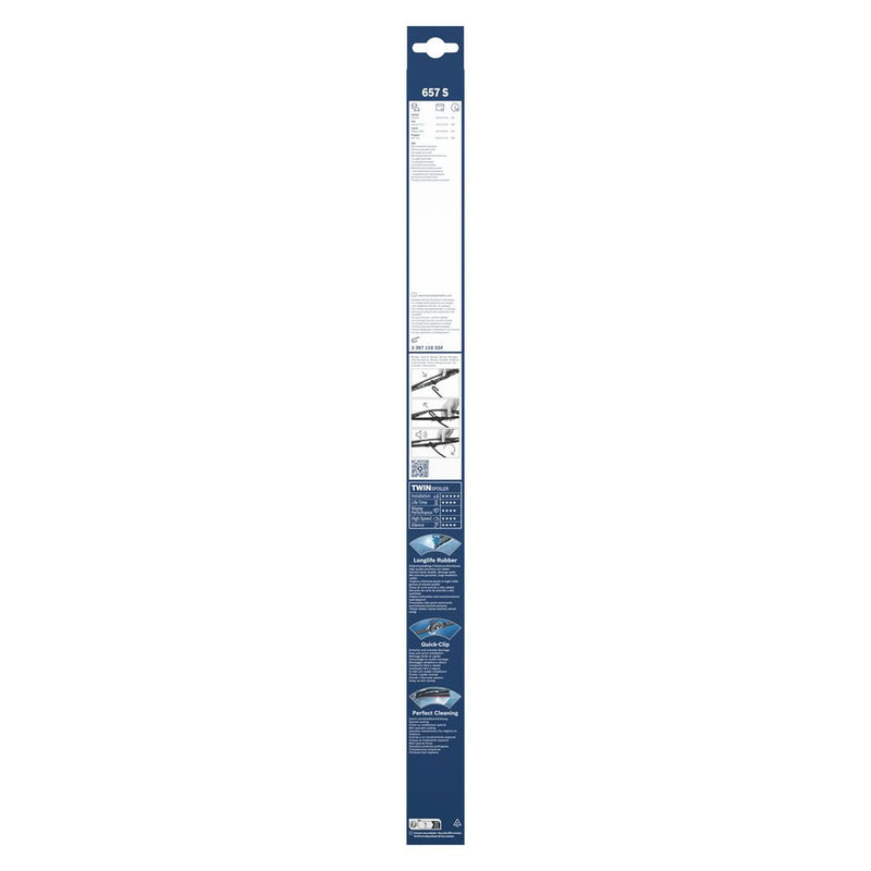 Bosch Twin Spoiler Wiper Blade Set 650mm + 650mm — 657S fits Citroën C8