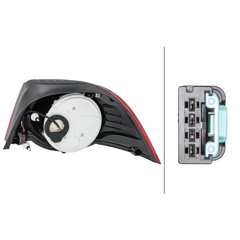 Hella Tail Light / Lamp LED Left fits VW Eos 2006-2015 1.4 1.6 2.0 3.2 3.6