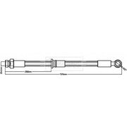 Borg & Beck Brake Hydraulic Hose Line Front Left BBH8657