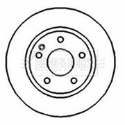 Borg & Beck Front Brake Vented Discs & Pads fits Mercedes-Benz Vaneo 2002-2005