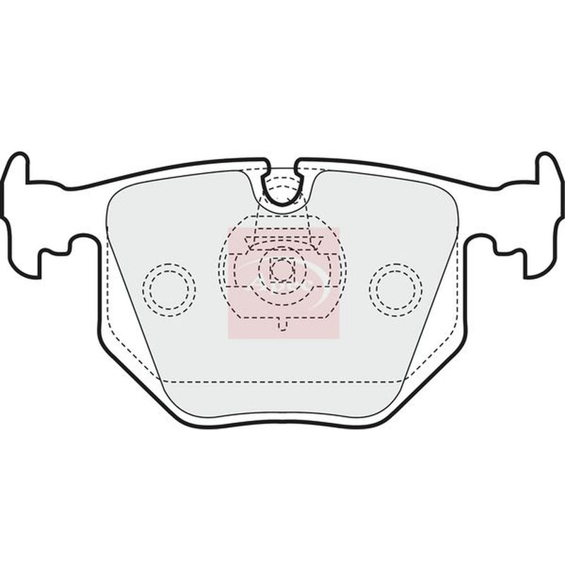 Apec Rear Brake Pad Set fits BMW 3 2000-2006