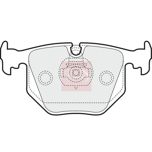 Apec Rear Brake Pad Set fits BMW 3 2000-2006