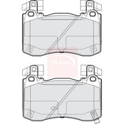 Apec Front Brake Pad Set fits Genesis G70 2021 on 2.0 2.2