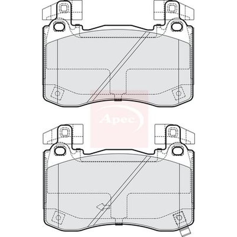 Apec Front Brake Pad Set fits Genesis G70 2021 on 2.0 2.2
