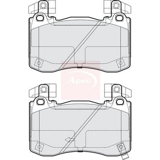 Apec Front Brake Pad Set fits Genesis G70 2021 on 2.0 2.2