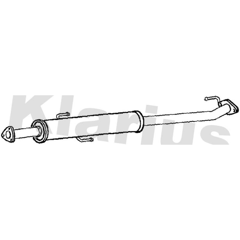 Klarius Box With Centre Pipe Centre fits Honda Cr-V 2005-2006 2.2