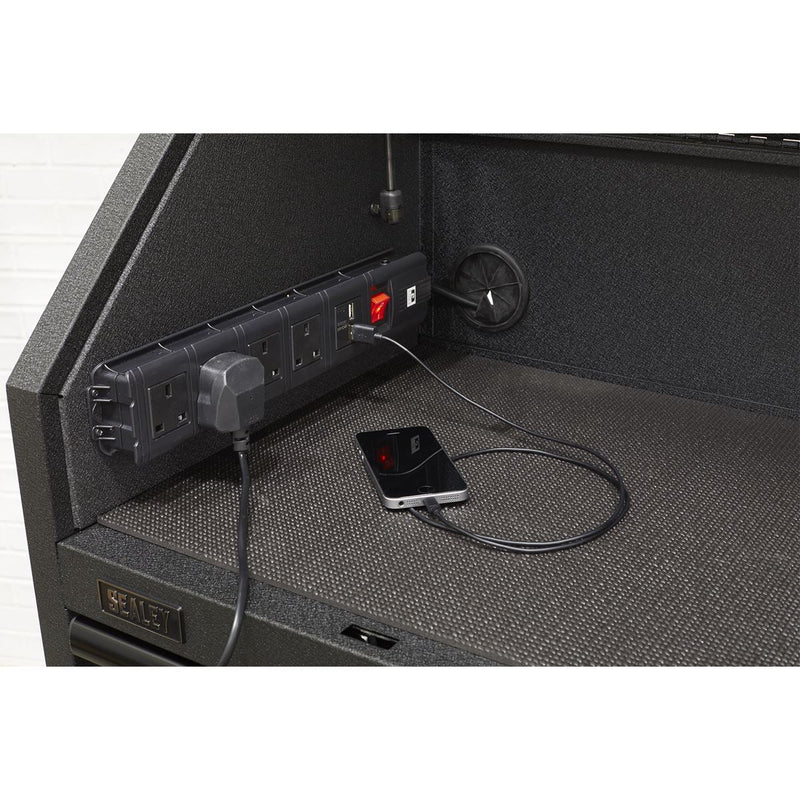 Sealey Topchest 4 Drawer 660mm with Soft Close Drawers & Power Strip AP2704BE Sealey - Dynamic Drive