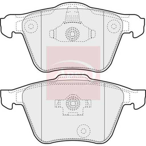 Apec Front Brake Pad Set fits Volvo XC90 I 2002-2014 2.5 3.2
