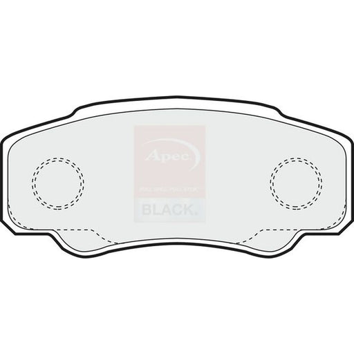 Apec Black Rear Brake Pad Set fits Citroën Relay II 2002-2006 2.0 2.2 2.8
