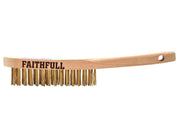 Faithfull Brass Scratch Brush, Three Row Faithfull - NN4 Online