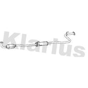 Klarius Catalyst Type Appr With Pipe fits Toyota Aygo 2014 on 1.0