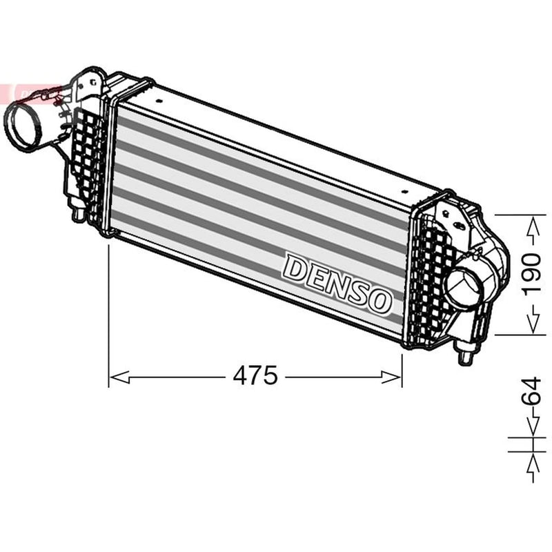 Denso Intercooler (Charge Air Cooler) fits Alfa Romeo 4C 2013-2020 1.8