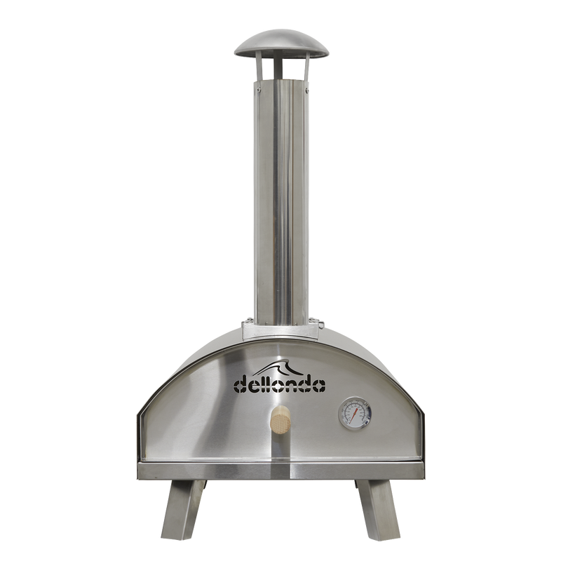 Dellonda Portable Wood-Fired Pizza Oven and Smoking Oven Stainless Steel Dellonda  - Dynamic Drive