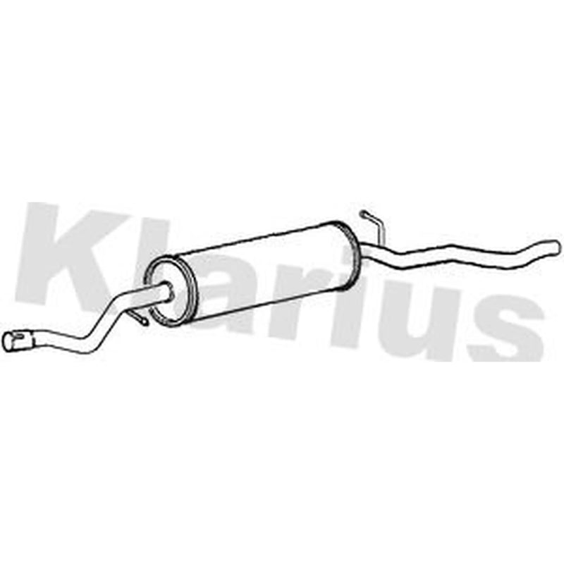 Klarius Box With Centre Pipe Centre fits Ford Galaxy I 2003-2006 1.9