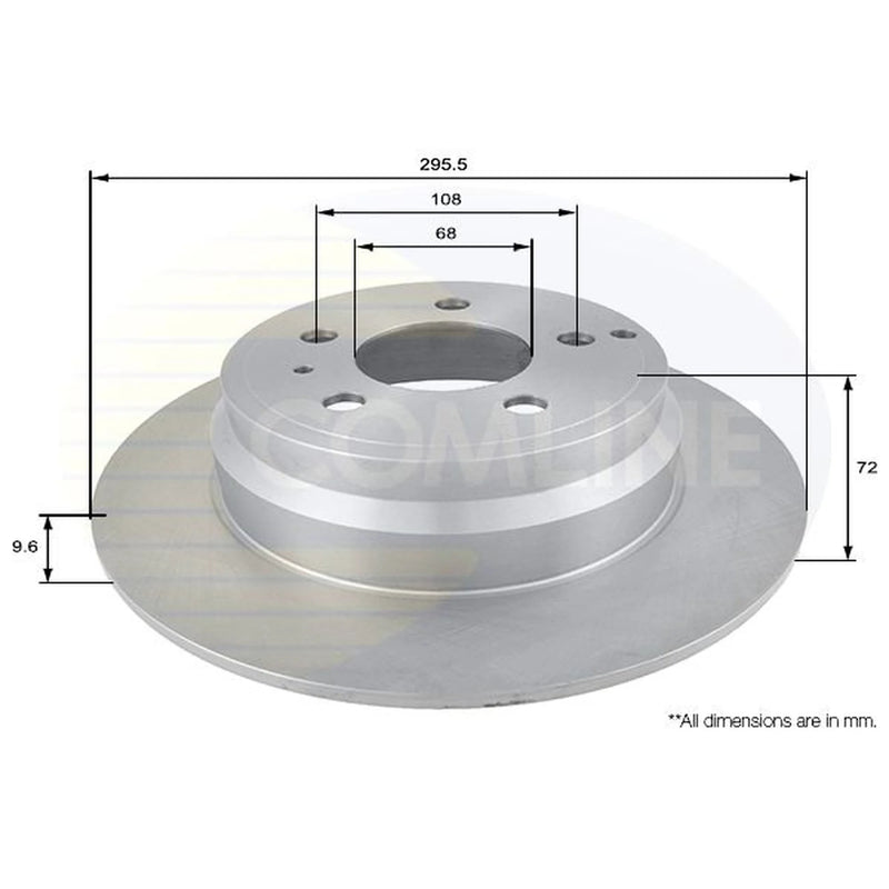 Comline Front & Rear Brake Discs & Pads fits Volvo V70 1995-2000 2.0 2.3 2.4 2.5