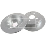 Borg & Beck 2 x Solid Brake Discs fits Toyota Corolla 2001-2008 1.4 1.6 1.8