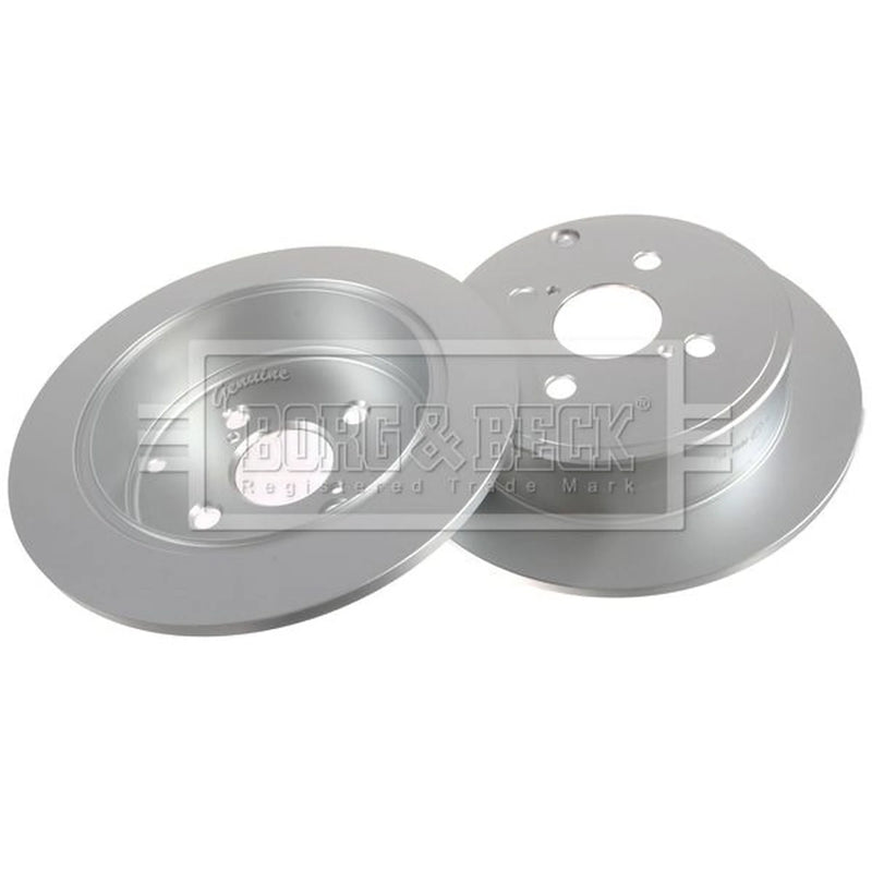 Borg & Beck Rear Brake Discs & Pads fits Toyota Corolla 2001-2008 1.4 1.6 1.8