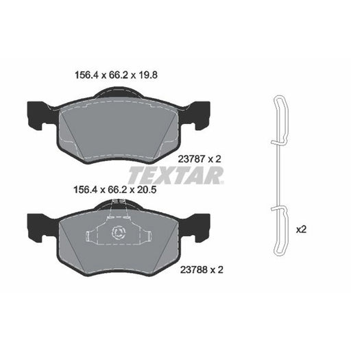 Textar Front Brake Pad Set 2378704