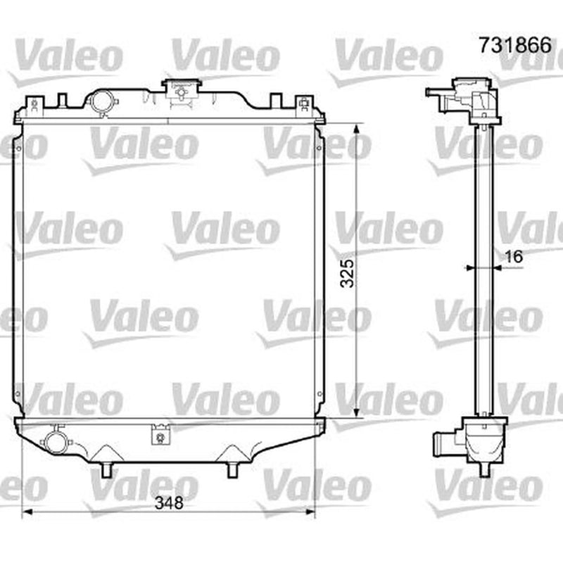 Valeo Engine Radiator 731866