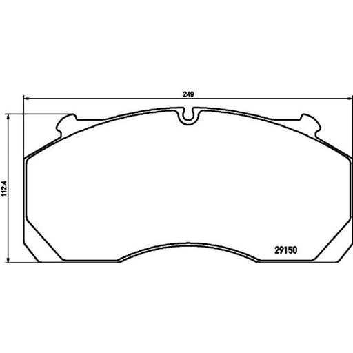DON Front Brake Pad Set fits Bredamenarinibus Avancity 2007-2013