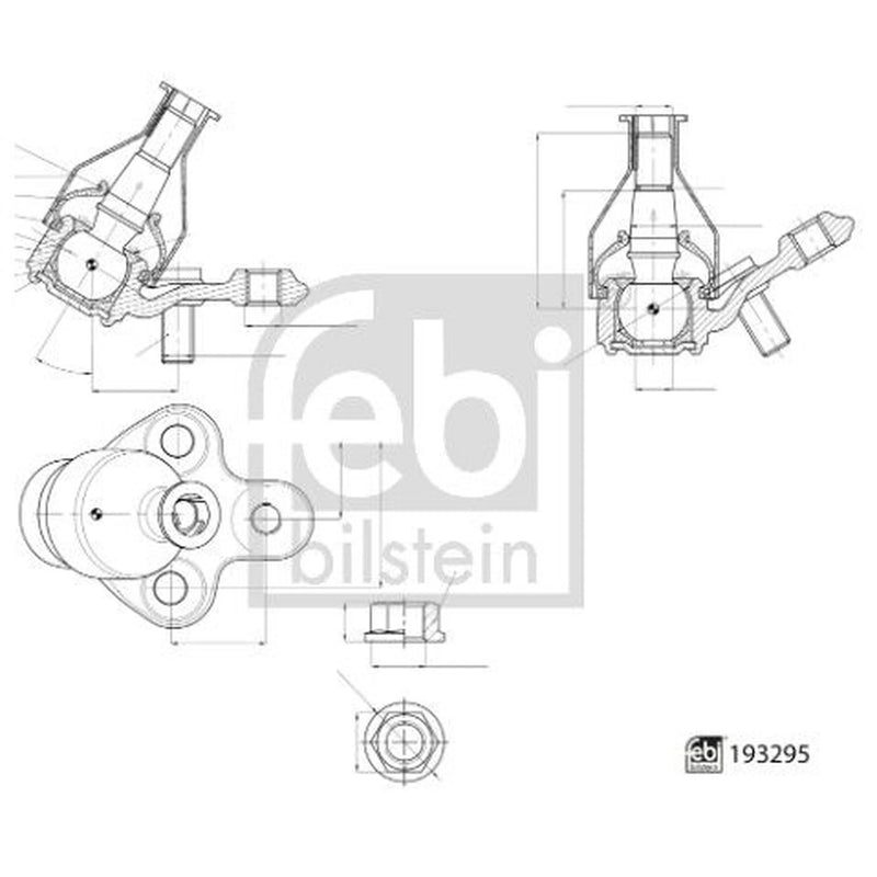 Febi Ball Joint Front Right 193295