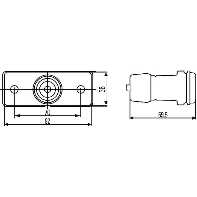 Hella Side Marker Light Wide High