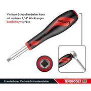 Teng Tools 1/4" Socket Set 6 pt TT1 35 Pieces Teng Tools - Dynamic Drive