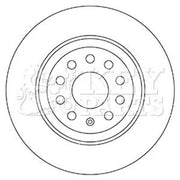 Key Parts Front & Rear Brake Discs & Pads fits Audi Q3 2013-2018 1.4 2.0