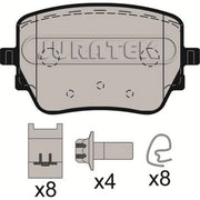 Juratek Rear Brake Pad Set fits Mercedes-Benz A-Class 2018-2020