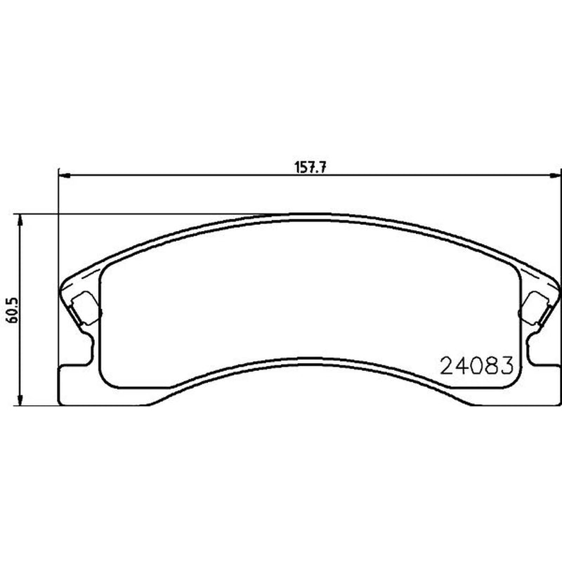 DON Front Brake Pad Set fits Jeep Grand Cherokee 1999-2005 2.7 3.1 4.0 4.7