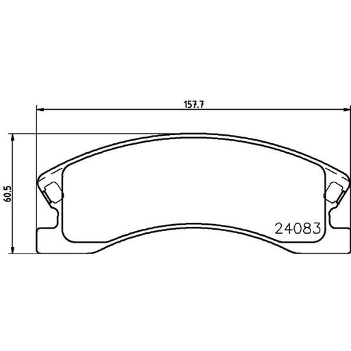 Mintex Front Brake Pad Set fits Jeep Grand Cherokee 1999-2005 2.7 3.1 4.0 4.7