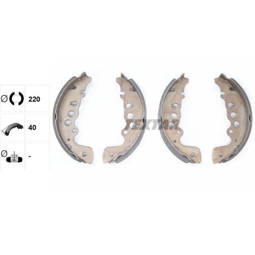 Textar Brake Shoe Set Axle Kit 91057600