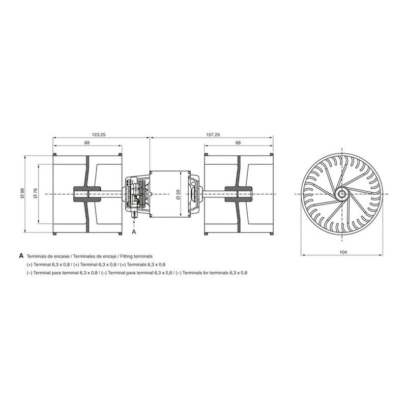 Bosch Blower Motor Electric Fan