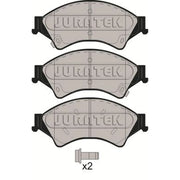 Juratek Front Brake Pad Set fits Ford Ranger 2011 on 2.2 2.5 3.2